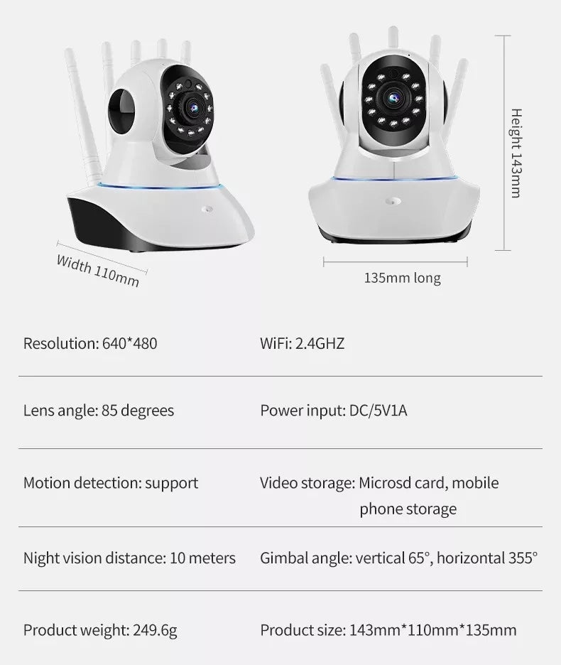 Cámara De Seguridad V20 Con Resolución